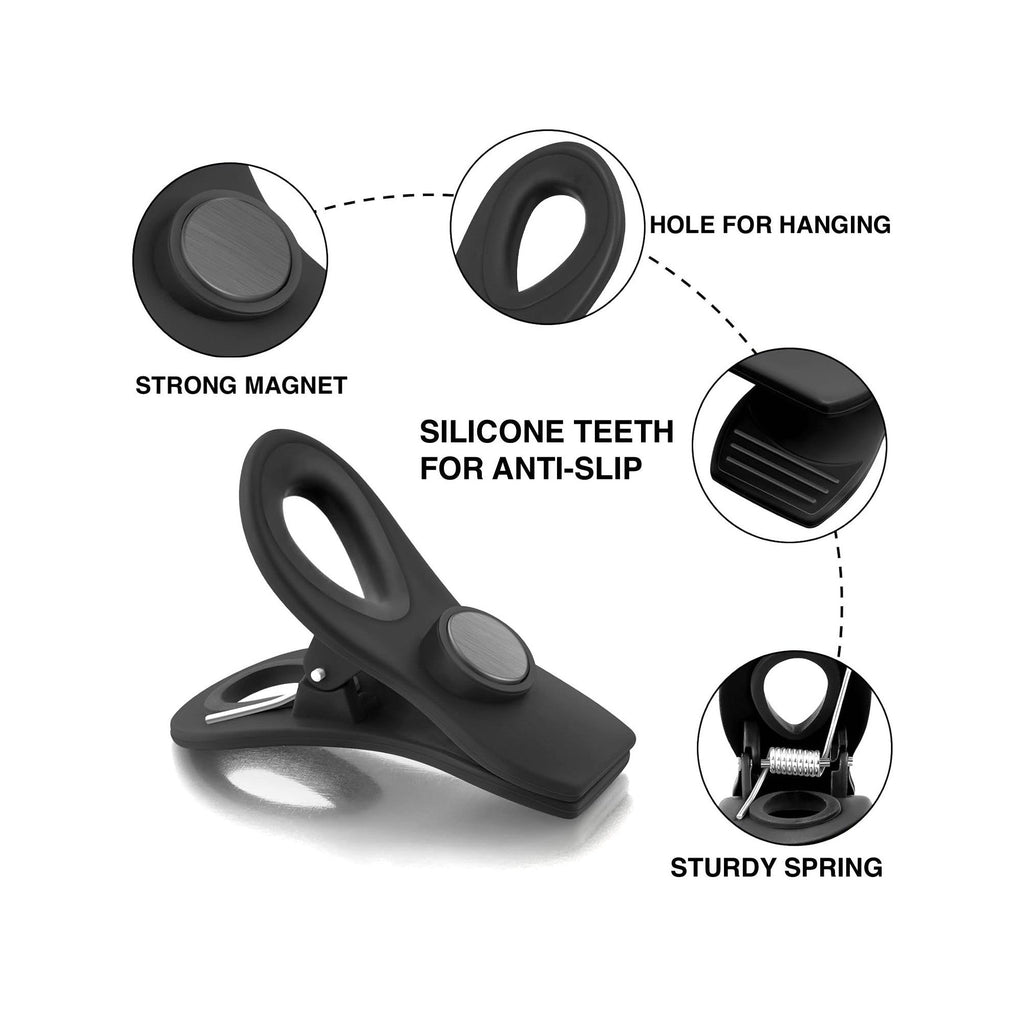 Dura Living magnetic bag clips for sealing opened food packages