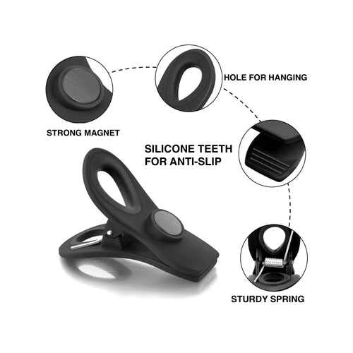 Dura Living magnetic bag clips for sealing opened food packages