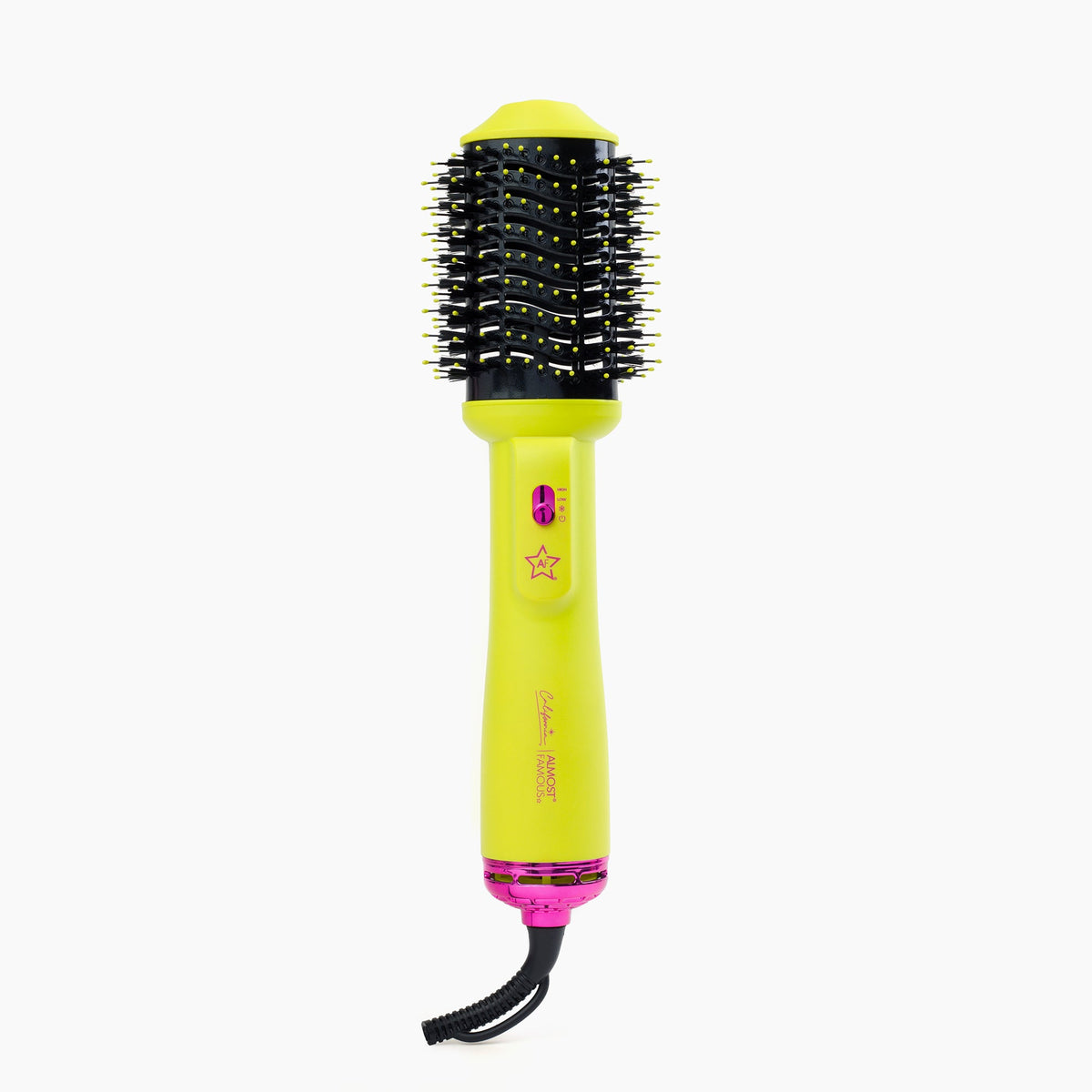 Front view of Almost Famous California Yellow blowout brush