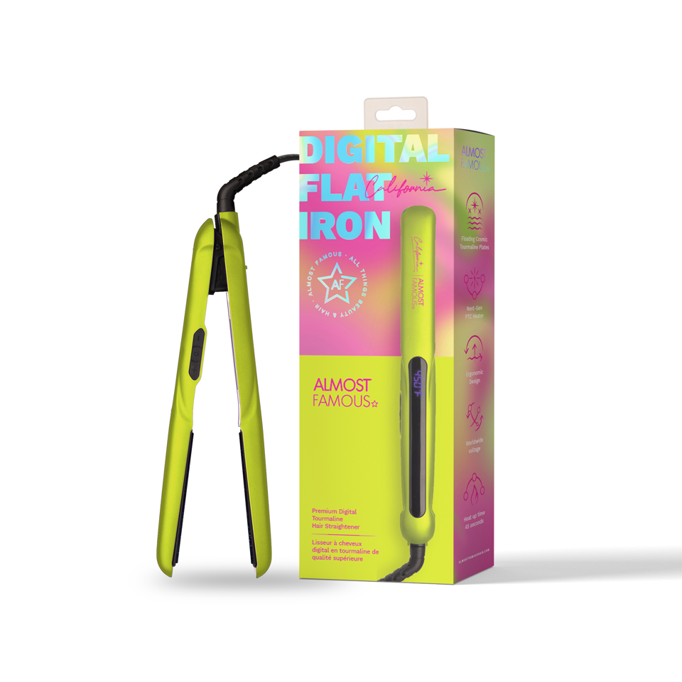 Almost Famous digital flat iron, product details