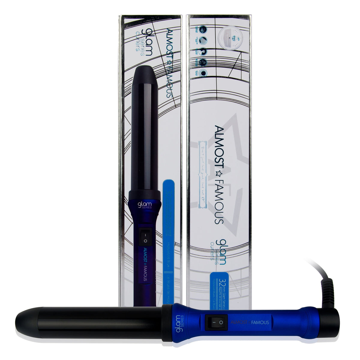 Almost Famous Glam 32mm curling wand in Hollywood Blues